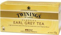 Чай Twinings Earl Grey Tea (Твайнингз Эрл Грей) с бергамотом (50 г, 25 пакетиков)